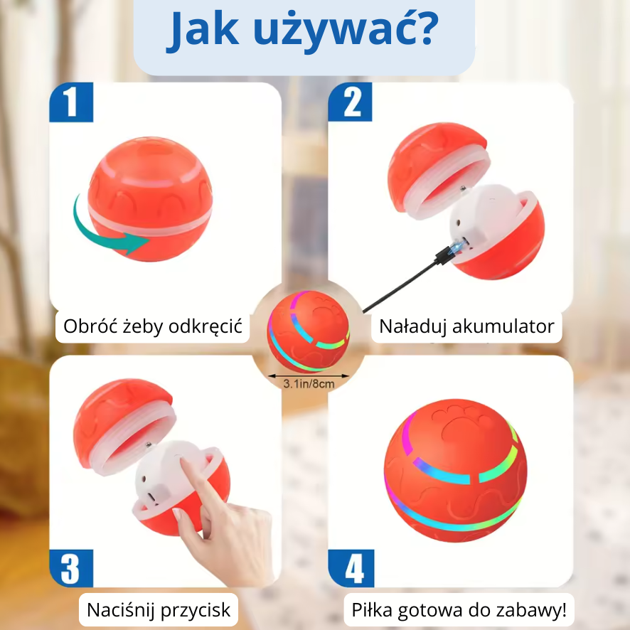 GlowBall™ - Interactive ball for your pet