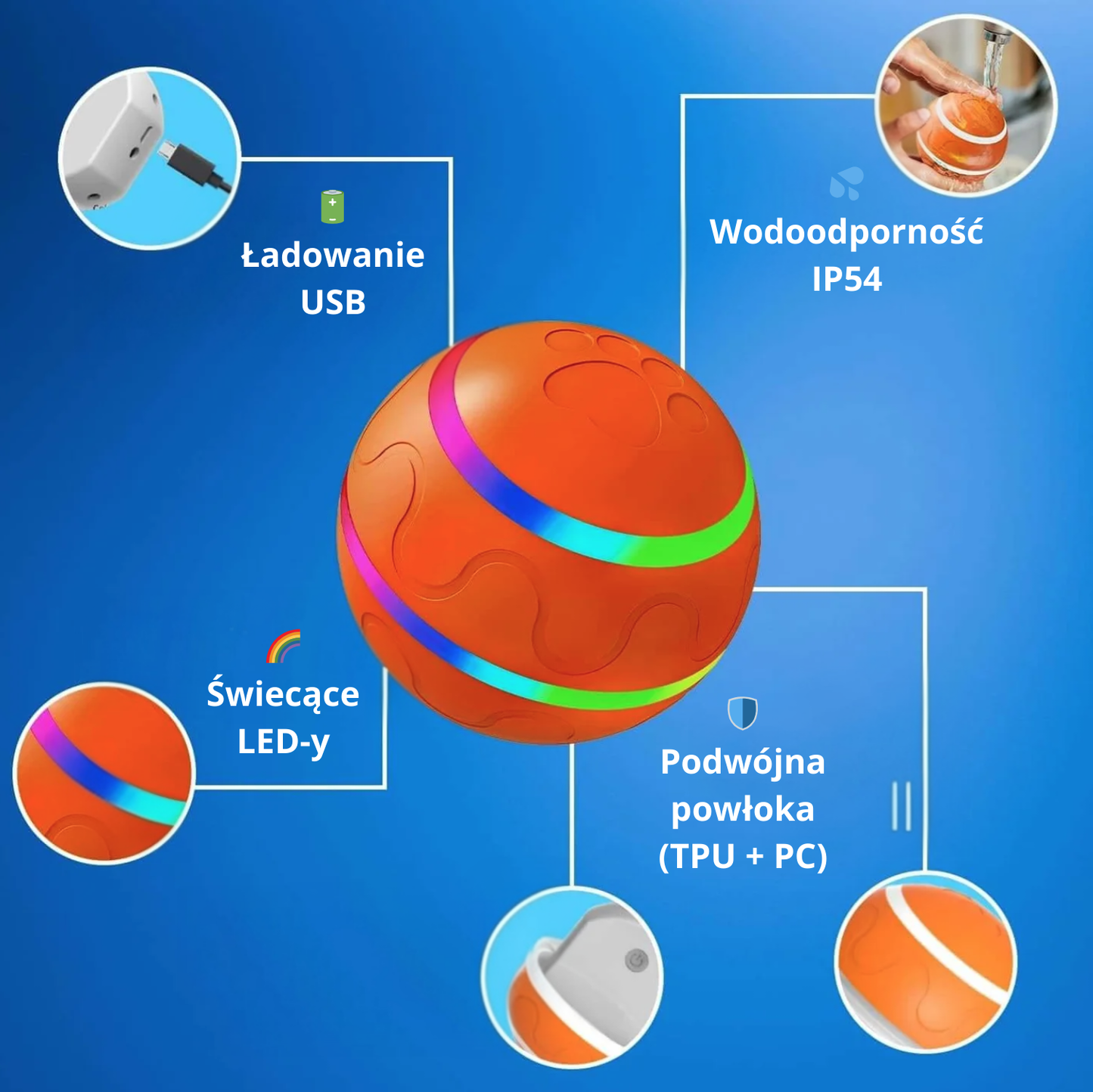 GlowBall™ - Interactive ball for your pet